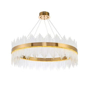 LED csillár távirányítós Gonzalo 98W fényerősíthető arany gyertyatartó Cristal alapértelmezett cím Alessandro Design