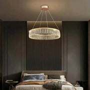 LED-csillár távirányítóval Zareef 80W, arany kristálycsillár, alapértelmezett cím Alessandro Design
