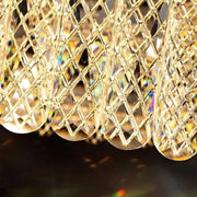 LED-csillár távirányítóval Zareef 80W, arany kristálycsillár, alapértelmezett cím Alessandro Design
