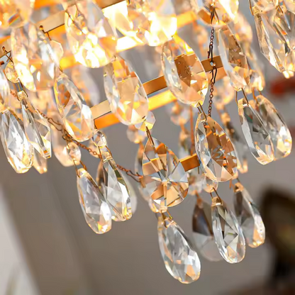 Candelabru Cristal REGALITE Petito, 8XE14, Diametru 45cm, Auriu Lucios, Inaltime Reglabila Candelabre Cristal Default Title Alessandro Design