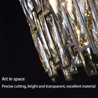Candelabru Cristal MALBORK Eleganza 8xE14, Diametru 49cm, Negru, Inaltime Reglabila Candelabre Cristal Default Title Alessandro Design