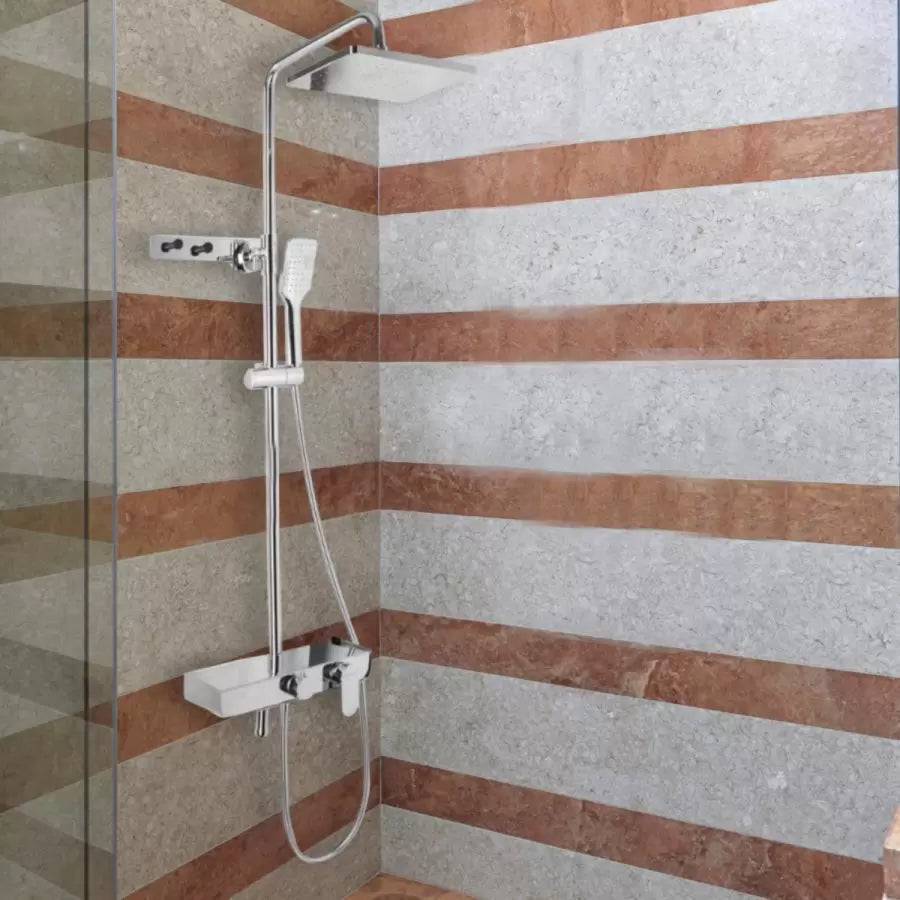 Zuhanyoszlop, egészségügyi sárgaréz, króm, SJG/2450 csaptelepek és zuhanyoszlopok Alapértelmezett cím Alessandro Design