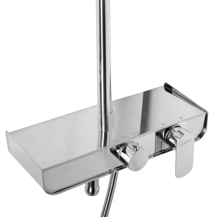Zuhanyoszlop, egészségügyi sárgaréz, króm, SJG/2450 csaptelepek és zuhanyoszlopok Alapértelmezett cím Alessandro Design