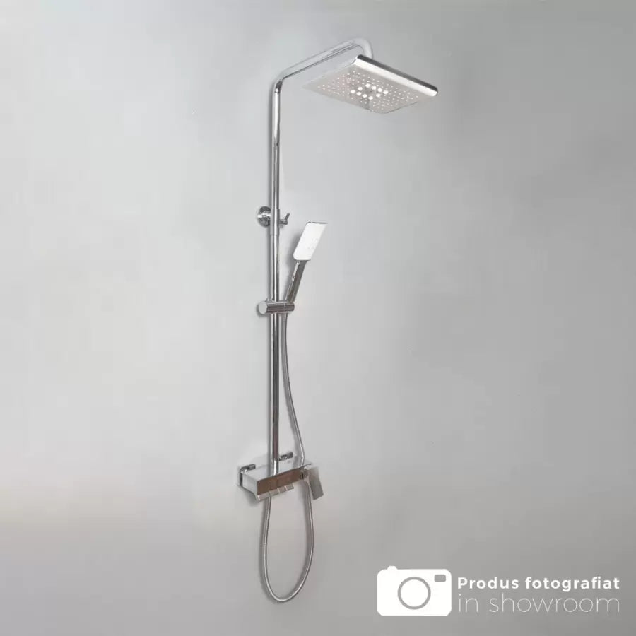Zuhanyoszlop csapteleppel és állítható sapkával, egészségügyi sárgaréz, króm, 9920 csaptelepek és zuhanyoszlopok Alapértelmezett cím Alessandro Design