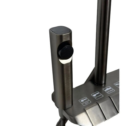 Sötétszürke rozsdamentes acél zuhanyoszlop OD3903 Alapértelmezett cím Alessandro Design