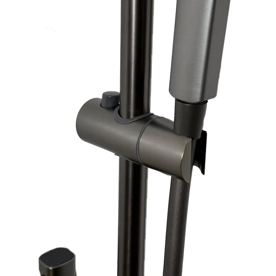 Sötétszürke rozsdamentes acél zuhanyoszlop OD3903 Alapértelmezett cím Alessandro Design