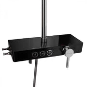 Zuhanyoszlop LCD kijelző Rozsdamentes acél Fekete Ezüst SJG/006 Csaptelepek és zuhanyoszlopok Alapértelmezett cím Alessandro Design