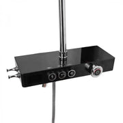 Zuhanyoszlop LCD kijelző Rozsdamentes acél Fekete Ezüst SJG/003 Csaptelepek és zuhanyoszlopok Alapértelmezett cím Alessandro Design