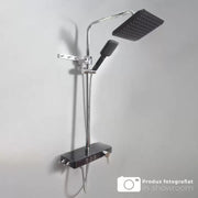 Zuhanyoszlop LCD kijelző Rozsdamentes acél Fekete Ezüst SJG/006 Csaptelepek és zuhanyoszlopok Alapértelmezett cím Alessandro Design