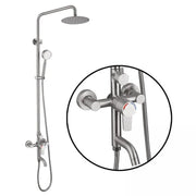 Zuhanyoszlop, SUS304 rozsdamentes acél, szatén, N/LY0C2 Alapértelmezett cím Alessandro Design