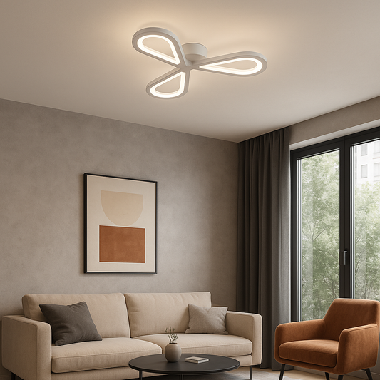 LED-csillár AURALIUS 18W, 3 szirom, semleges fény, 4000K, fehér, alkalmazott LED-csillárok alapértelmezett cím Alessandro Design