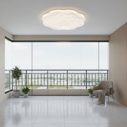 Plafonieră LED Floare 23 cm, 22W, 3000K / 4000K / 6000K, Alb, Metal si Acril Plafoniere LED Default Title Alessandro Design