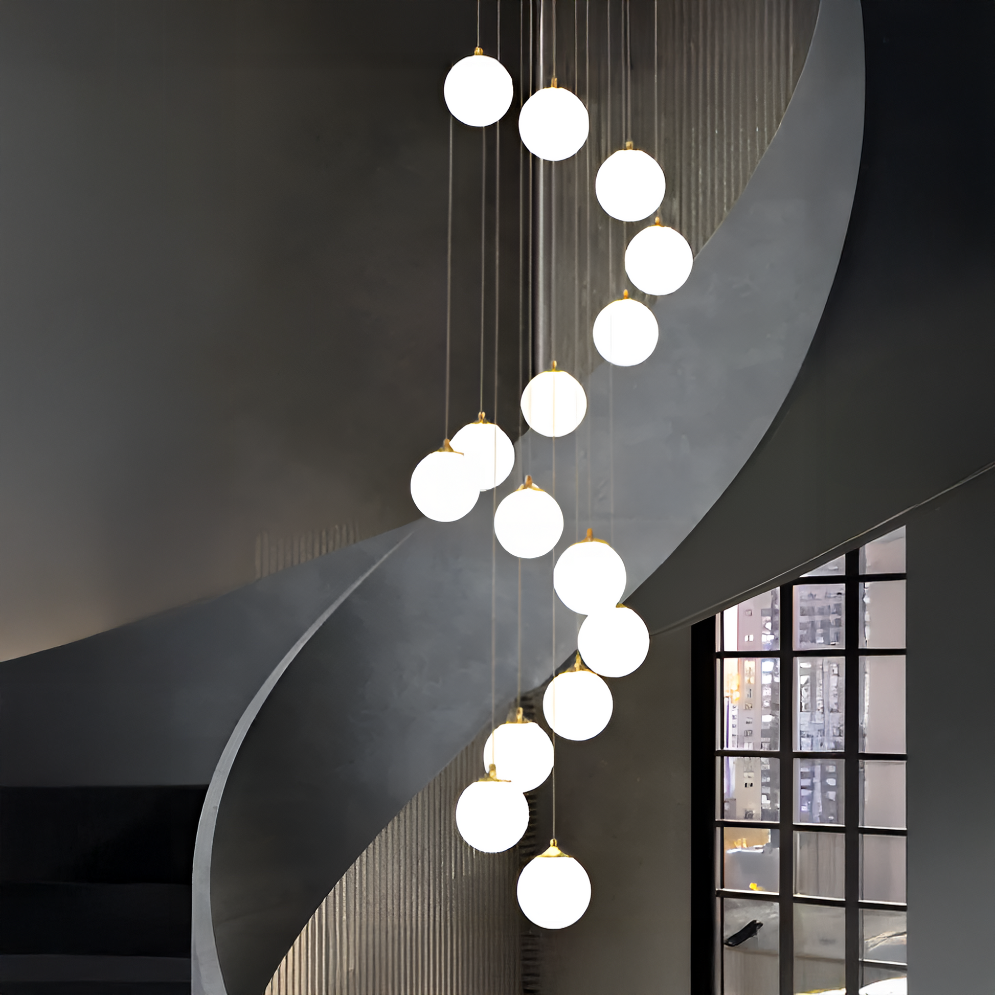 Függő csillár, 25 gömb XE27, arany, állítható magasságú modern csillárok alapértelmezett cím Alessandro Design