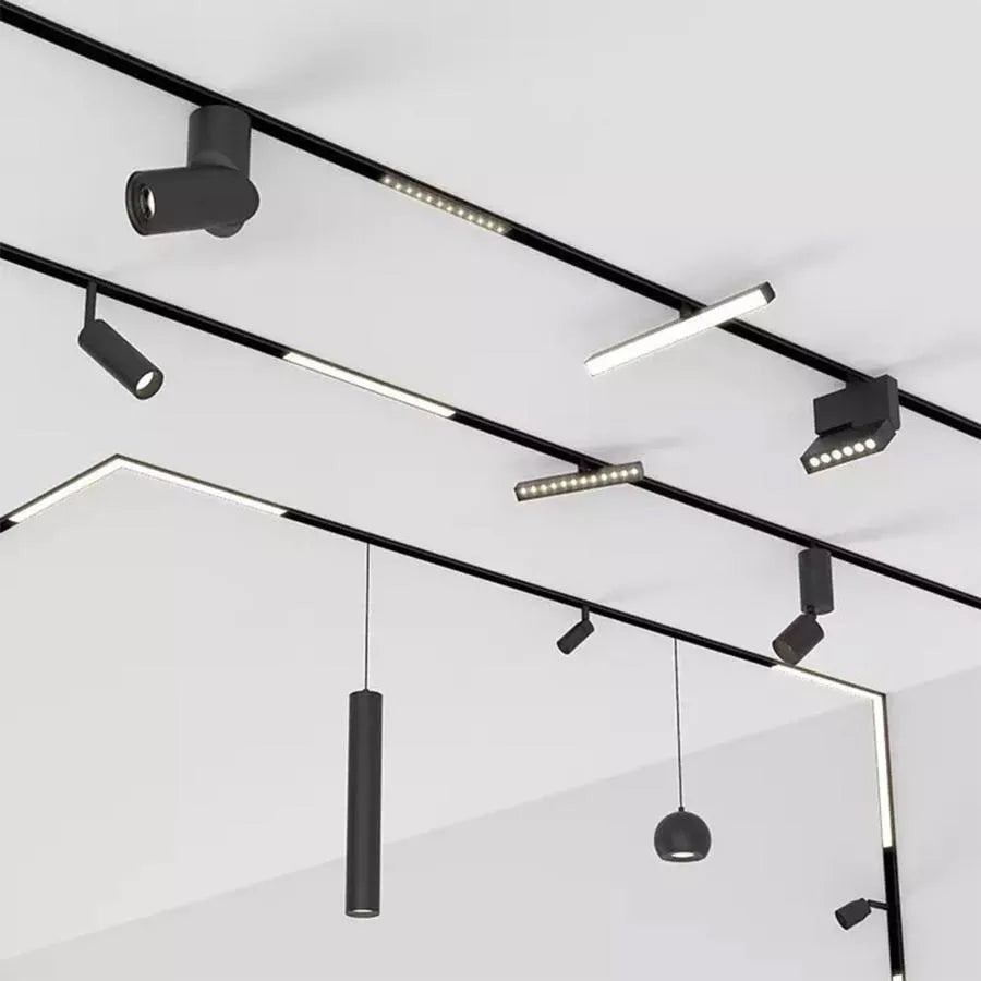 Mágneses LED-rács, fix, 6W, semleges fény, süllyesztett, fekete LED-es termékek Alapértelmezett cím Alessandro Design