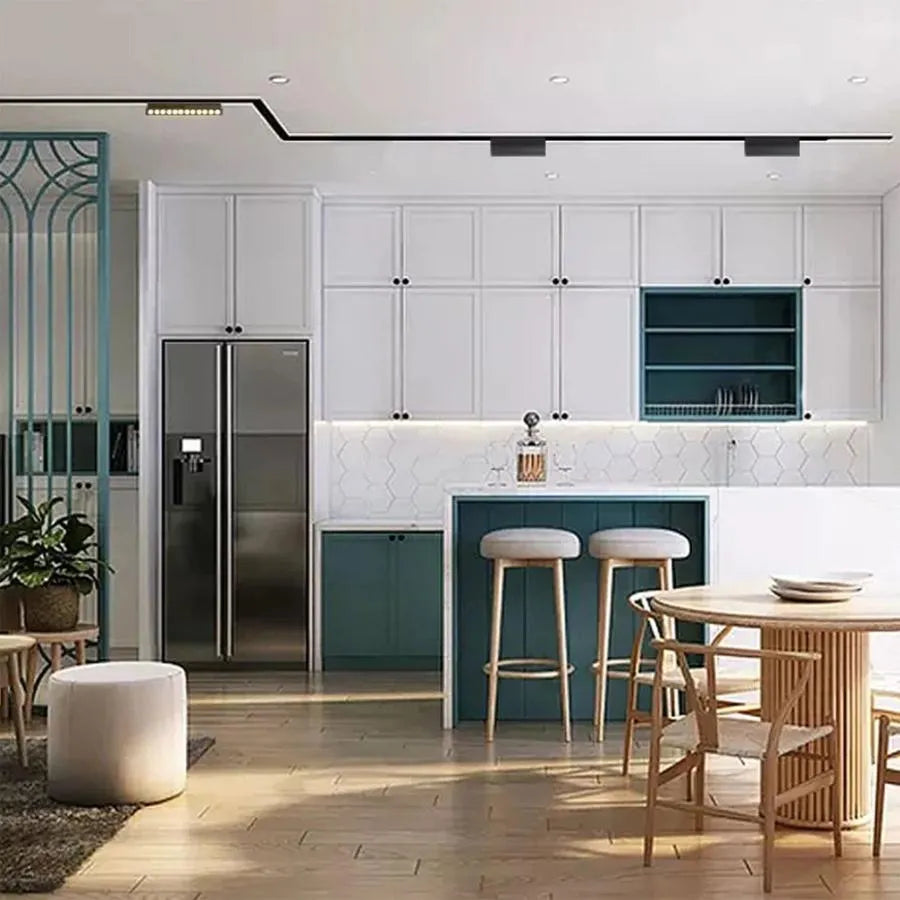 Mágneses LED rács, állítható, 6 W, semleges fény, süllyesztett, fekete LED-es termékek Alapértelmezett cím Alessandro Design
