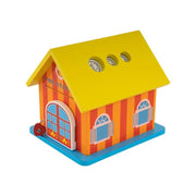 Játék malacpersely érmékhez és bankjegyekhez, 3 db, többszínű, fa alapcím Alessandro Design
