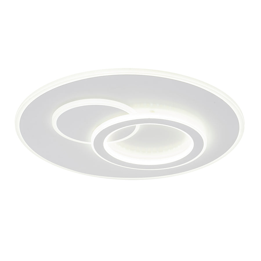 LED-es csillár távirányítóval NOLUX 34W, Kerek, Hideg/Meleg/Semleges fény, Szabályozható, Fehér LED-es csillárok távirányítóval Alapértelmezett cím Alessandro Design