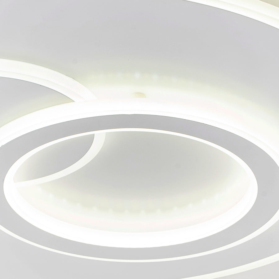 LED-es csillár távirányítóval NOLUX 34W, Kerek, Hideg/Meleg/Semleges fény, Szabályozható, Fehér LED-es csillárok távirányítóval Alapértelmezett cím Alessandro Design