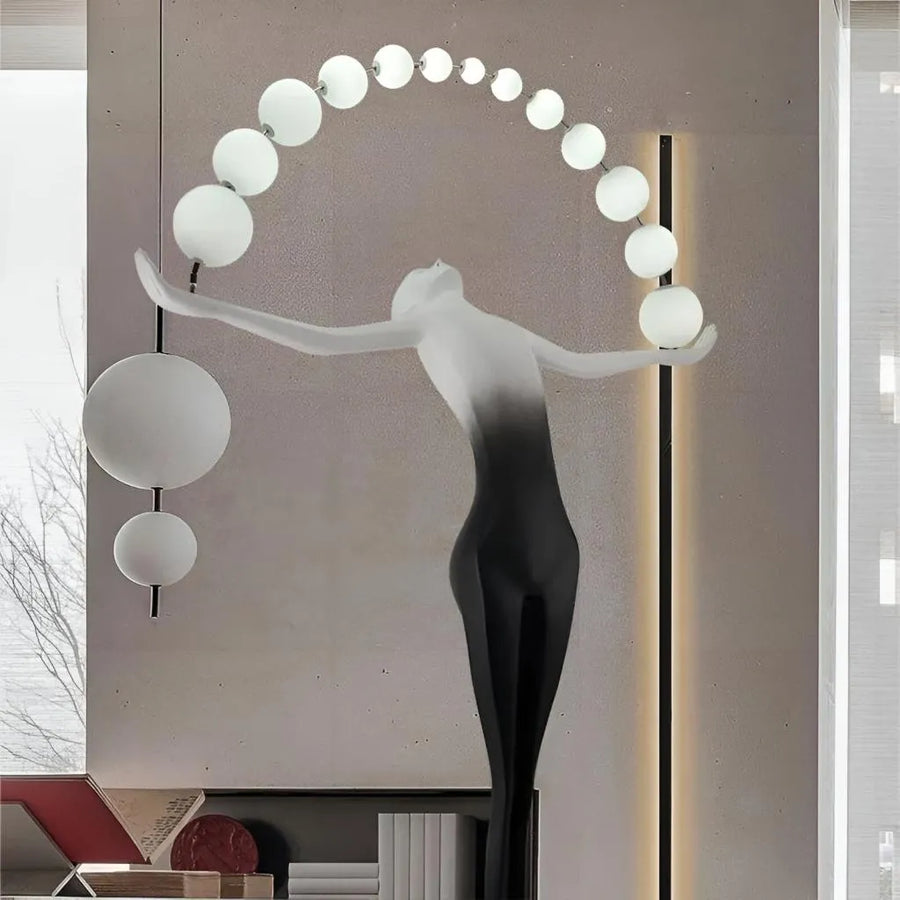 Anatolio LED állólámpa 24W 4000KFém fekete Veioze & állólámpa Alapértelmezett cím Alessandro Design