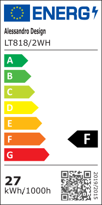 LED-es csillár távirányítóval LUCY 27W, 2 kör, hideg/meleg/semleges fény, szabályozható, fehér LED-es csillár távirányítóval Alapértelmezett cím Alessandro Design