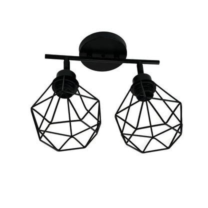 Aerope csillár, 2x E27, fém, fekete ipari csillárok, alapértelmezett cím Alessandro Design