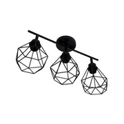 Lustra Ailyn 3x E27 Black Luster Industrial Alapértelmezett cím Alessandro Design