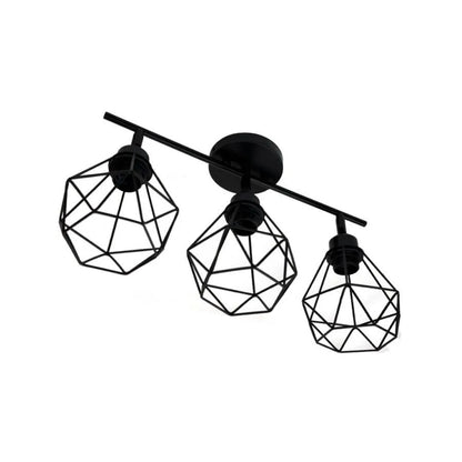 Lustra Ailyn 3x E27 Black Luster Industrial Alapértelmezett cím Alessandro Design