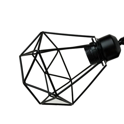 Lustra Ailyn 3x E27 Black Luster Industrial Alapértelmezett cím Alessandro Design