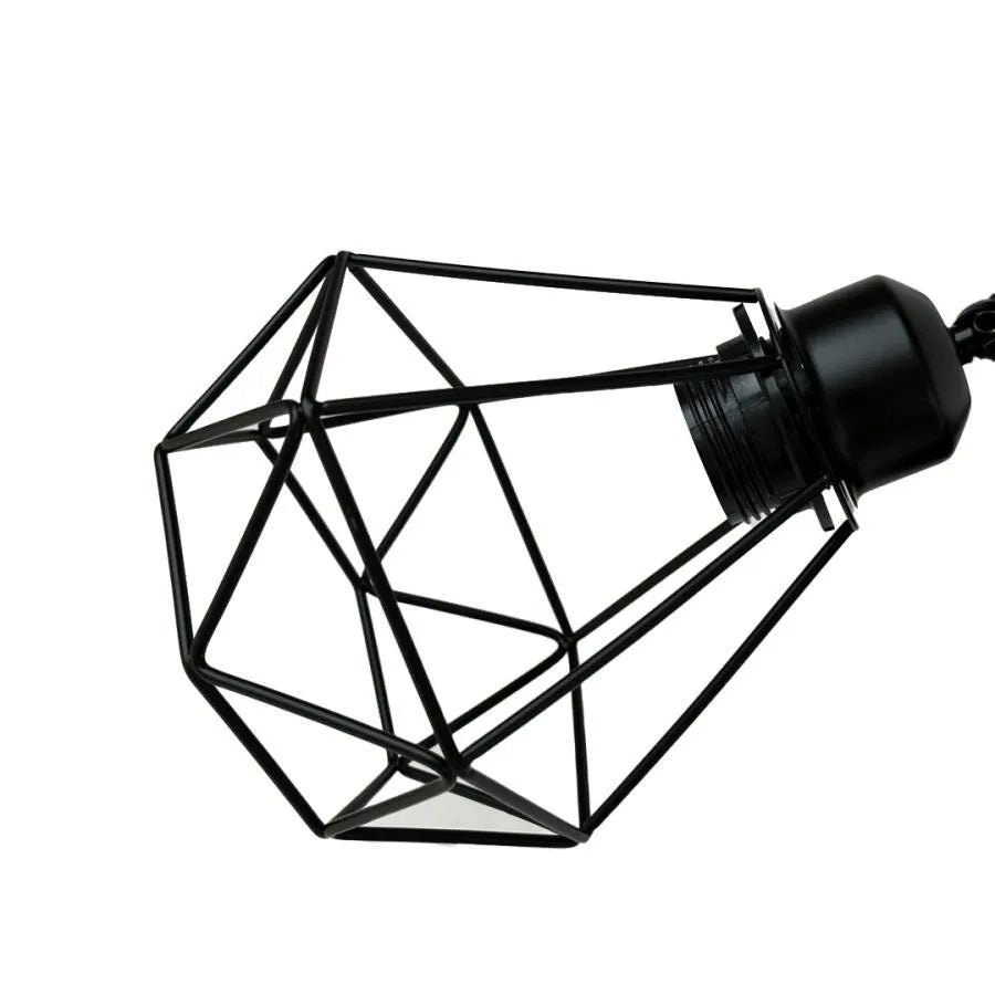 Lustra Ailyn 3x E27 Black Luster Industrial Alapértelmezett cím Alessandro Design