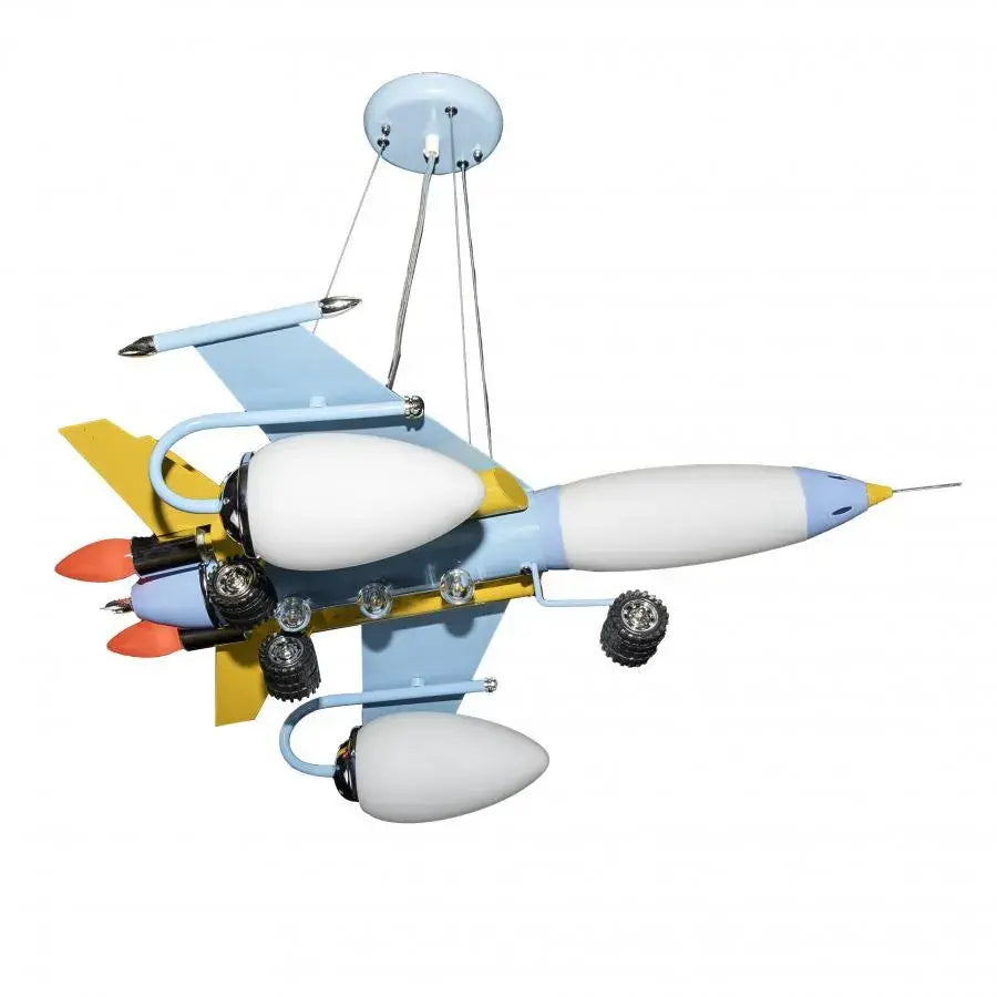 Repülőgép csillár 5x E14 kék gyermekcsillárok alapértelmezett cím Alessandro Design