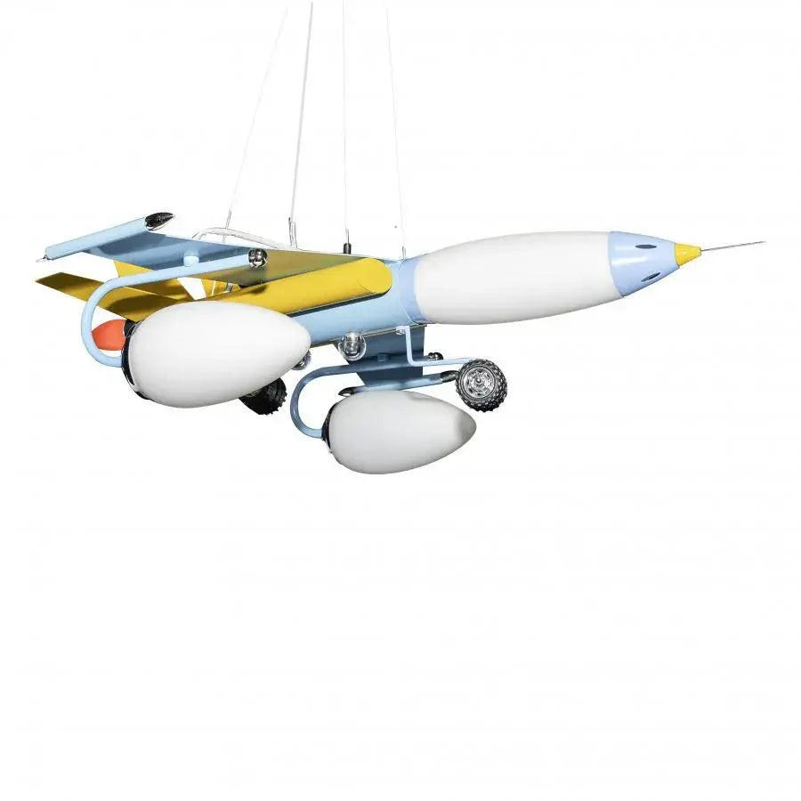 Repülőgép csillár 5x E14 kék gyermekcsillárok alapértelmezett cím Alessandro Design