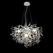 Konnan kristálycsillár 6*E14 átmérő 60cm fehér kristály kandeláber alapértelmezett cím Alessandro Design