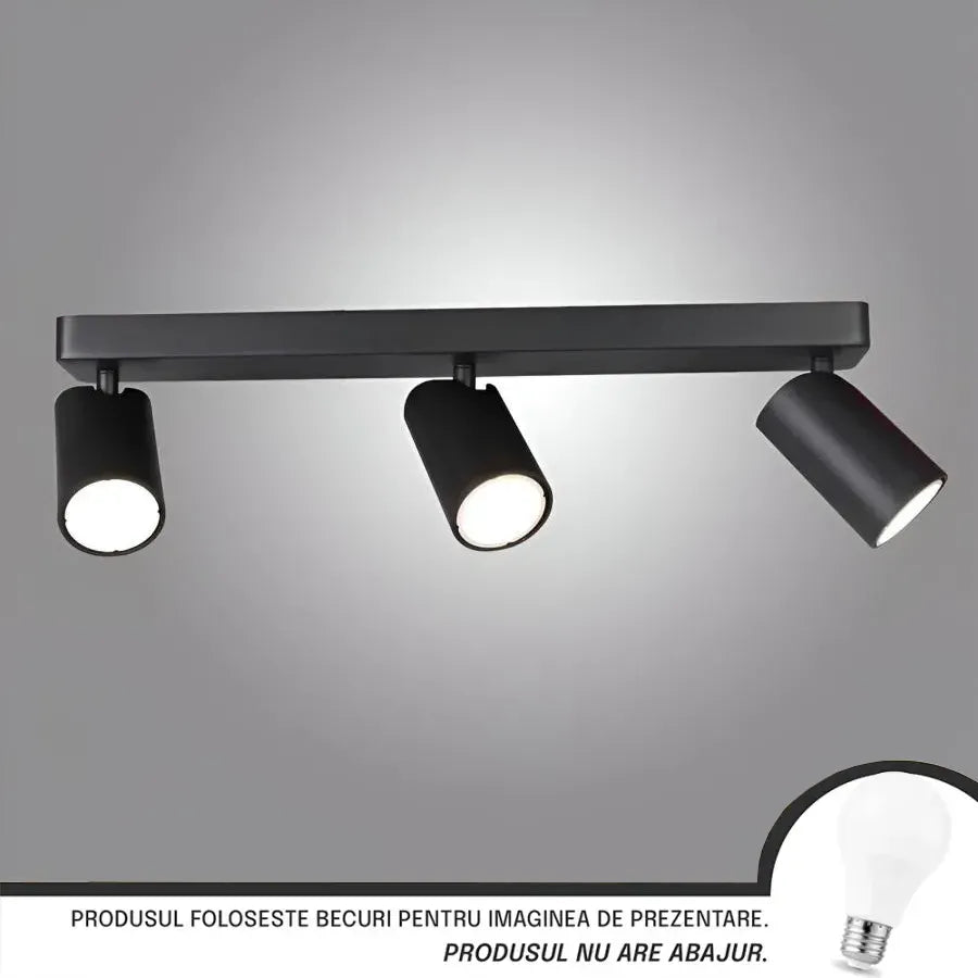 Joom csillár lineáris kivetítőkkel 3XGU10 fekete LED mennyezeti lámpák alapértelmezett cím Alessandro Design