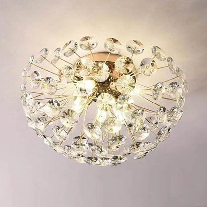 Kristály csillár MINUE, 4x G9, átmérő 35 cm, fényes arany kristálycsillárok, alapértelmezett cím Alessandro Design