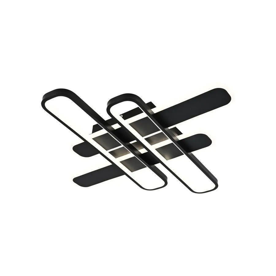 LED csillár távirányítóval AFINA 120W, 4 elem, hideg/meleg/semleges fény, szabályozható, fekete LED csillárok távirányítóval Alapértelmezett cím Alessandro Design