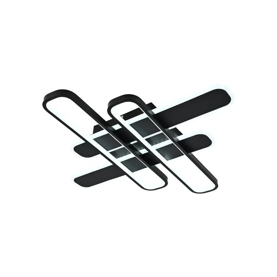LED csillár távirányítóval AFINA 120W, 4 elem, hideg/meleg/semleges fény, szabályozható, fekete LED csillárok távirányítóval Alapértelmezett cím Alessandro Design