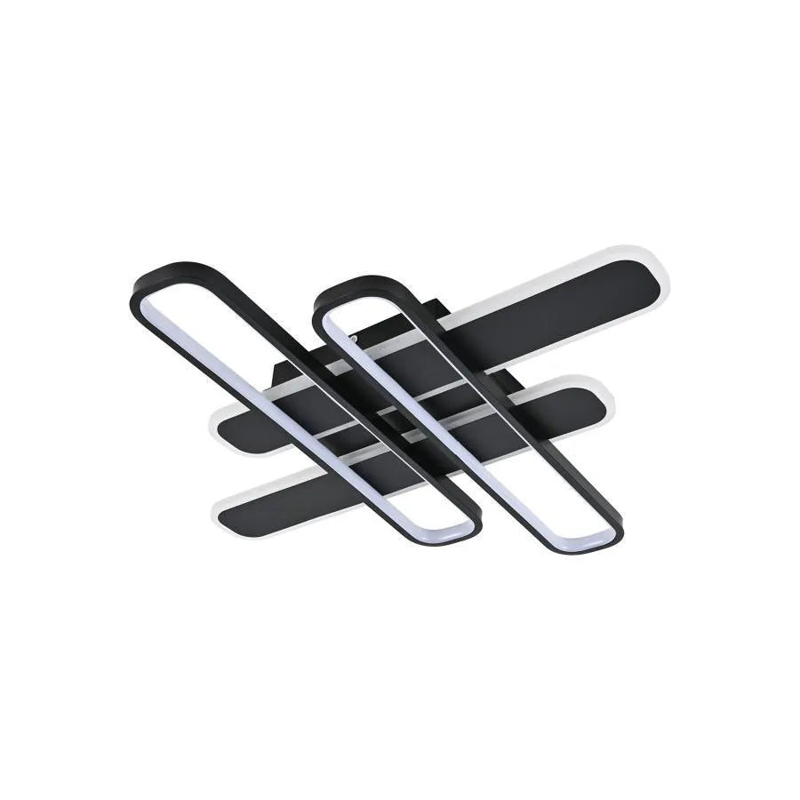 LED csillár távirányítóval AFINA 120W, 4 elem, hideg/meleg/semleges fény, szabályozható, fekete LED csillárok távirányítóval Alapértelmezett cím Alessandro Design
