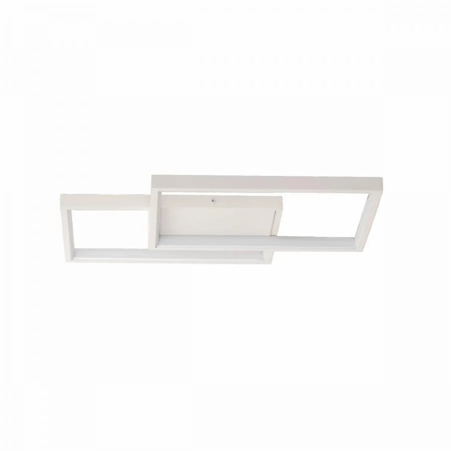 LED csillár távirányítóval LANDYN 37W, 2 négyzet, hideg/meleg/semleges fény, szabályozható, fehér LED-es csillár távirányítóval Alapértelmezett cím Alessandro Design