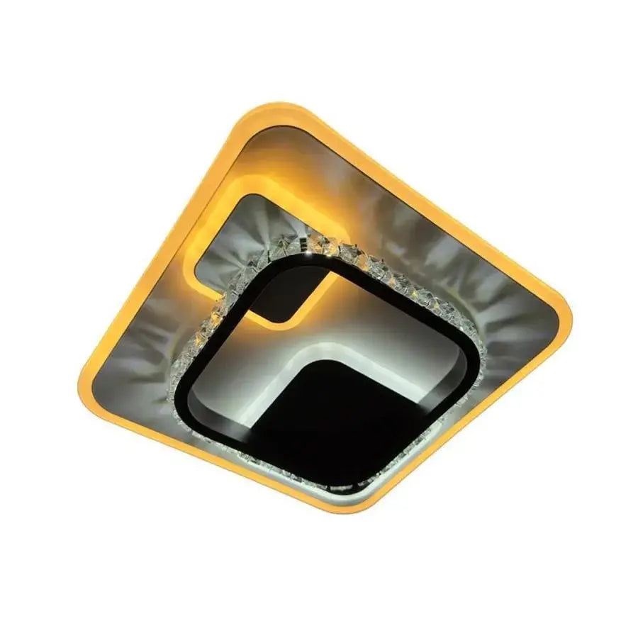 Kristály LED csillár ARIELLA 39W, Négyzet, Hideg/Meleg/Semleges fény, Fekete LED csillárok Alapértelmezett cím Alessandro Design