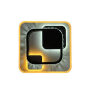 Kristály LED csillár ARIELLA 39W, Négyzet, Hideg/Meleg/Semleges fény, Fekete LED csillárok Alapértelmezett cím Alessandro Design