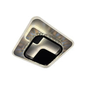 Kristály LED csillár ARIELLA 39W, Négyzet, Hideg/Meleg/Semleges fény, Fekete LED csillárok Alapértelmezett cím Alessandro Design