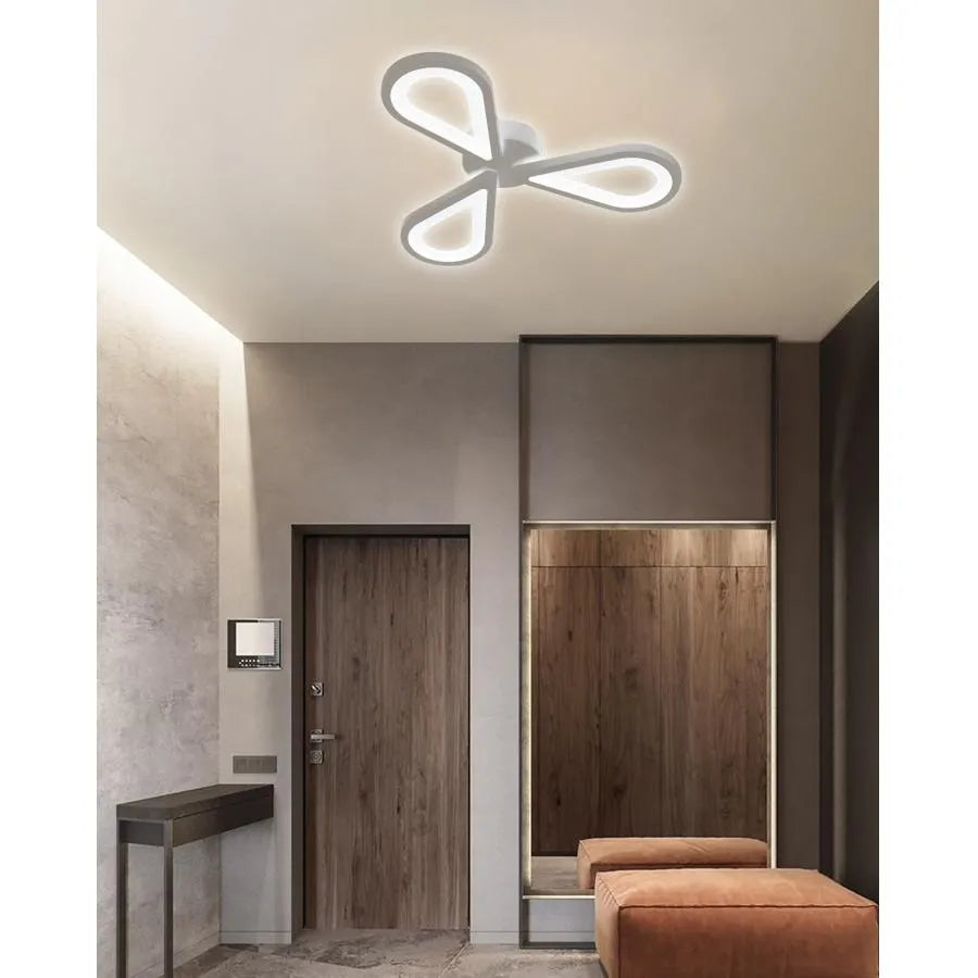 LED-csillár AURALIUS 18W, 3 szirom, semleges fény, 4000K, fehér, alkalmazott LED-csillárok alapértelmezett cím Alessandro Design