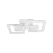 LED-es csillár távirányítóval BALANS 44W, 2 négyzet, hideg/meleg/semleges fény, szabályozható, fehér LED-es csillár távirányítóval Alapértelmezett cím Alessandro Design