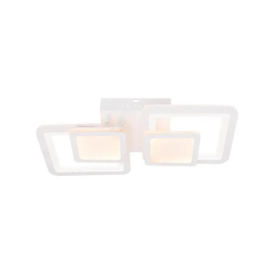 LED-es csillár távirányítóval BALANS 44W, 2 négyzet, hideg/meleg/semleges fény, szabályozható, fehér LED-es csillár távirányítóval Alapértelmezett cím Alessandro Design