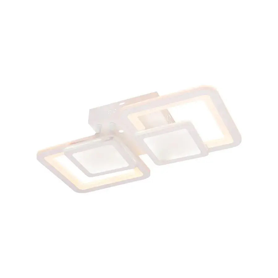 LED-es csillár távirányítóval BALANS 44W, 2 négyzet, hideg/meleg/semleges fény, szabályozható, fehér LED-es csillár távirányítóval Alapértelmezett cím Alessandro Design