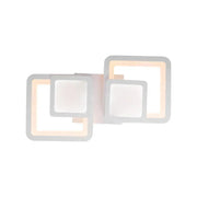 LED-es csillár távirányítóval BALANS 44W, 2 négyzet, hideg/meleg/semleges fény, szabályozható, fehér LED-es csillár távirányítóval Alapértelmezett cím Alessandro Design