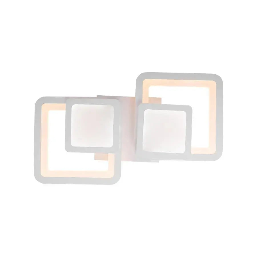 LED-es csillár távirányítóval BALANS 44W, 2 négyzet, hideg/meleg/semleges fény, szabályozható, fehér LED-es csillár távirányítóval Alapértelmezett cím Alessandro Design