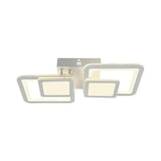 LED-es csillár távirányítóval BALANS 44W, 2 négyzet, hideg/meleg/semleges fény, szabályozható, fehér LED-es csillár távirányítóval Alapértelmezett cím Alessandro Design