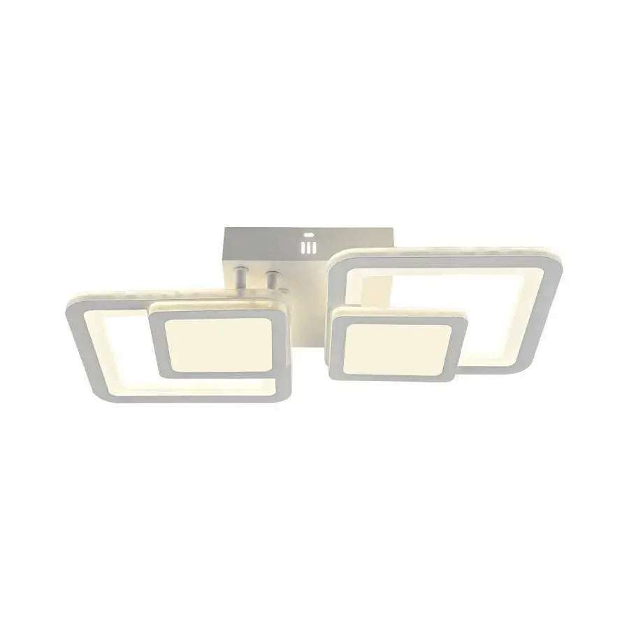 LED-es csillár távirányítóval BALANS 44W, 2 négyzet, hideg/meleg/semleges fény, szabályozható, fehér LED-es csillár távirányítóval Alapértelmezett cím Alessandro Design