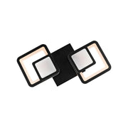 LED csillár távirányítóval BALANS 44W, 2 négyzet, hideg/meleg/semleges fény, szabályozható, fekete LED csillárok távirányítóval Alapértelmezett cím Alessandro Design